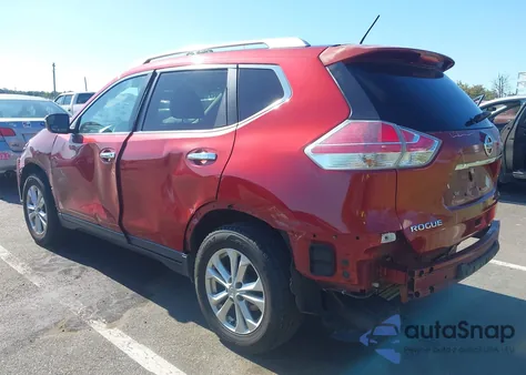 2015 Nissan Rogue Sv z USA, uszkodzony, nr VIN KNMAT2MV6FP522760